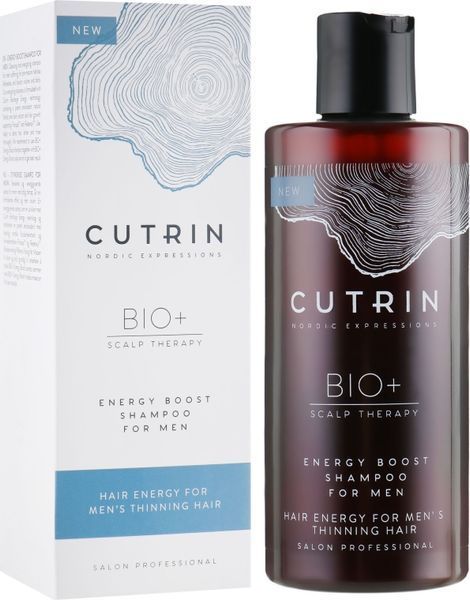 Cutrin Bio+ Energy Boost Shampoo For Men Шампунь проти випадіння волосся для чоловіків, 250мл 2582 фото