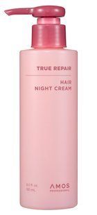 AMOS Professional True Repair Hair Night Cream Незмивний нічний крем для сухого та пошкодженого волосся, 180мл 2819 фото