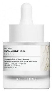 Skin 1004 Madagascar Centella Niacinamide 10 Boosting Shot Ampoule Тонізуюча сироватка для сяйва шкіри та догляду за порами, 30мл 2193 фото