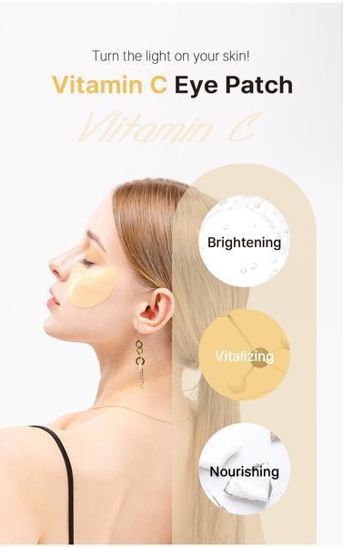 K-Secret Extra Illuminating Eye Gel Patches Vitamin C Патчі проти темних кіл з вітаміном С, 60шт 2046 фото