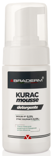 Braderm Kurac Cleansing Mousse Пінка для вмивання, 100мл 1804 фото