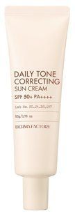 Derma Factory Daily Tone Correcting Sun Cream SPF50+ PA++++ Коригуючий сонцезахисний крем, 50г 2588 фото
