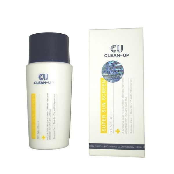 CUSKIN Clean-Up Super Sun Screen SPF 50+ PA+++ Сонцезахисна емульсія, 50мл 2246 фото