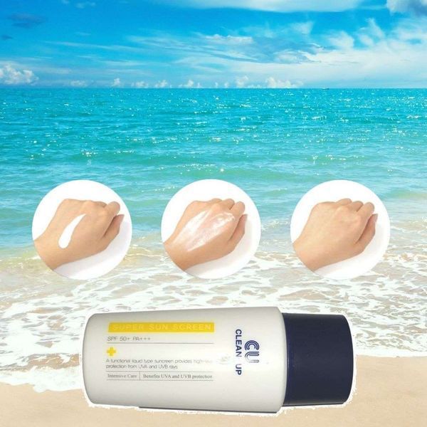 CUSKIN Clean-Up Super Sun Screen SPF 50+ PA+++ Сонцезахисна емульсія, 50мл 2246 фото