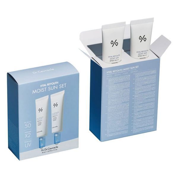 Dr.Ceuracle Hyal Reyouth Moist Sun Duo Set Набір зволожуючих сонцезахисних кремів SPF 50+/PA++++, 2в1 1716 фото
