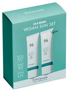 Dr.Ceuracle Cica Regen Vegan Sun Set DUO Набір сонцезахисних кремів з центелою, 2в1 2688 фото