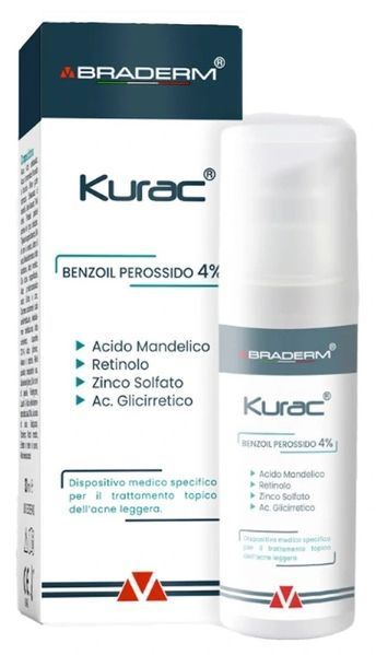 Braderm Kurac Cream Протизапальний крем для шкіри з акне, 30мл 1806 фото