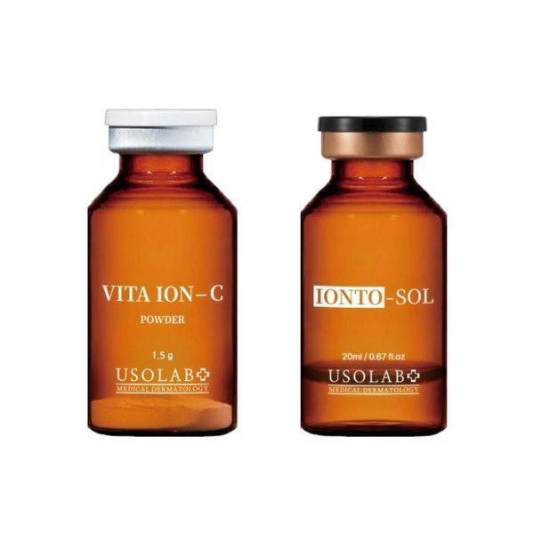 Usolab Vita Ion-C Set Освітлюючий, антиоксидантний та омолоджуючий набір, 20мл + 1,5 г 2301 фото