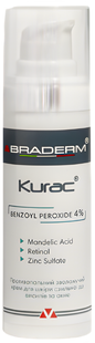 Braderm Kurac Cream Протизапальний крем для шкіри з акне, 30мл 1806 фото