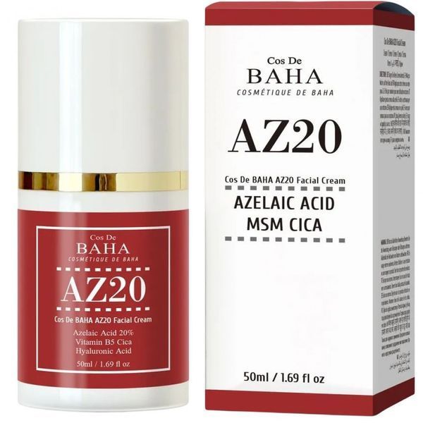 Cos De BAHA AZ20 Facial Cream Крем для обличчя з азелаїновою кислотою 20%, 50мл 2302 фото