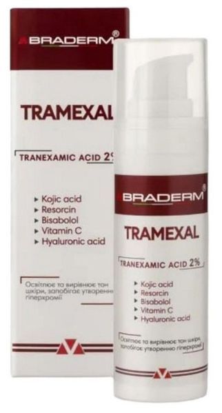 Braderm Tramexal Cream Освітлюючий крем проти пігментації, 30мл 1808 фото
